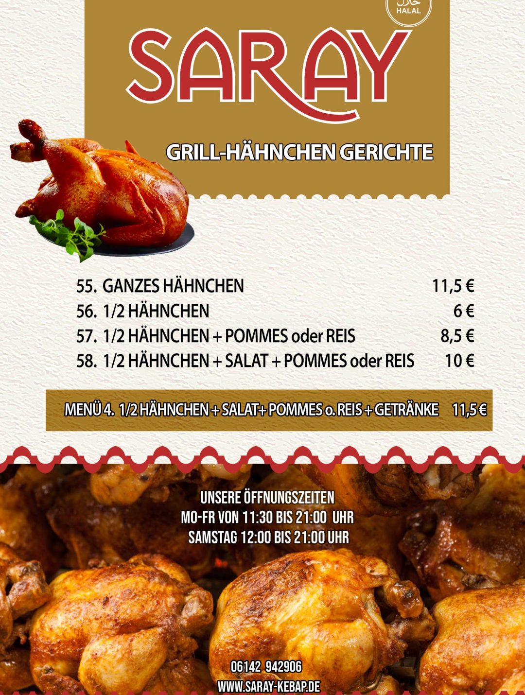 Saray Kebab Grillhähnchen Rüsselsheim